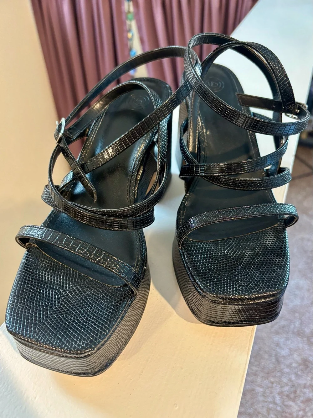 UP Lenox Strappy Platform Heel